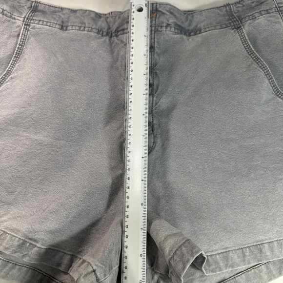 Anthropologie Pilcro Lace Up Romantic Festival Boho Denim Shorts Size 32 Stretch - Picture 11 of 12